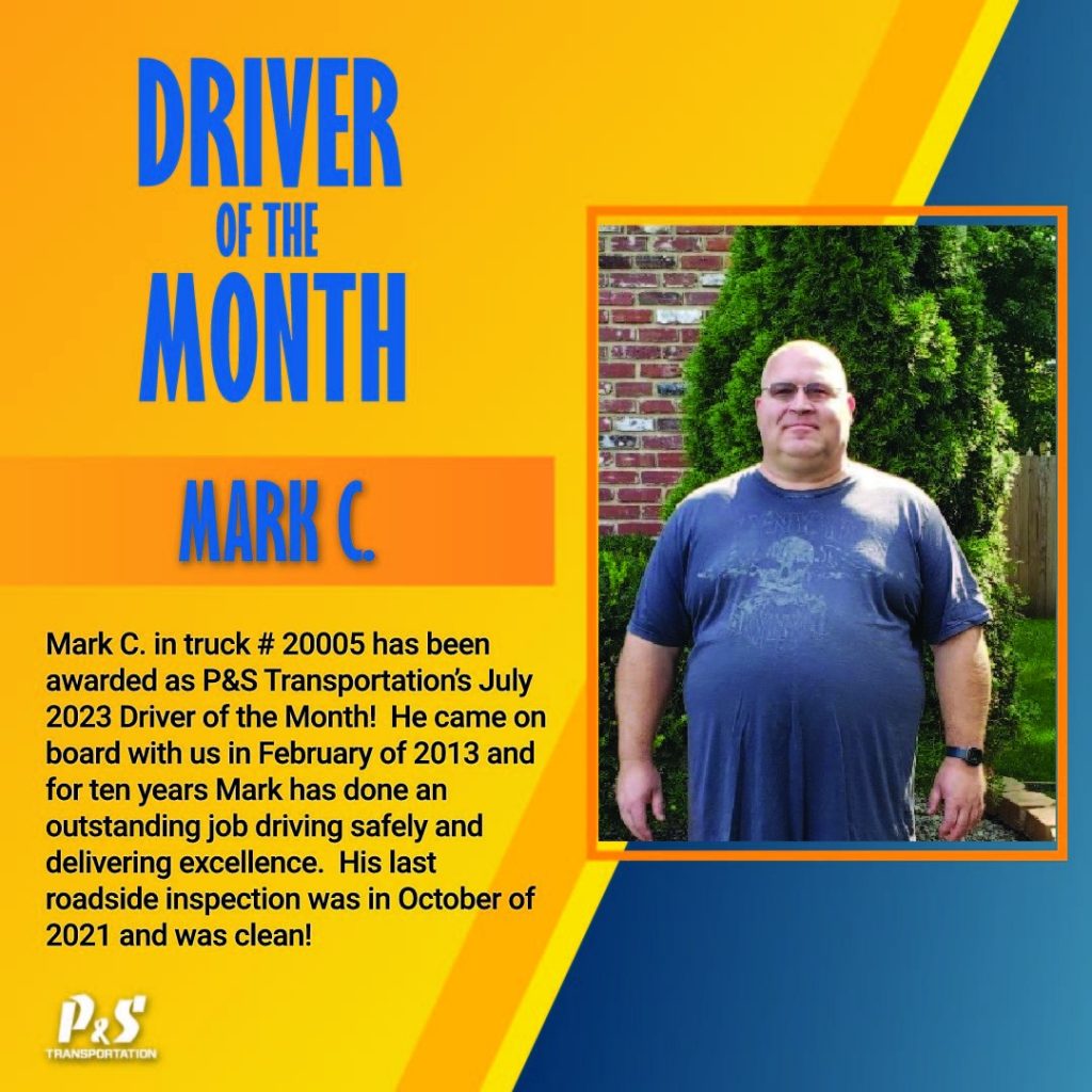 july 2023 driver of the month